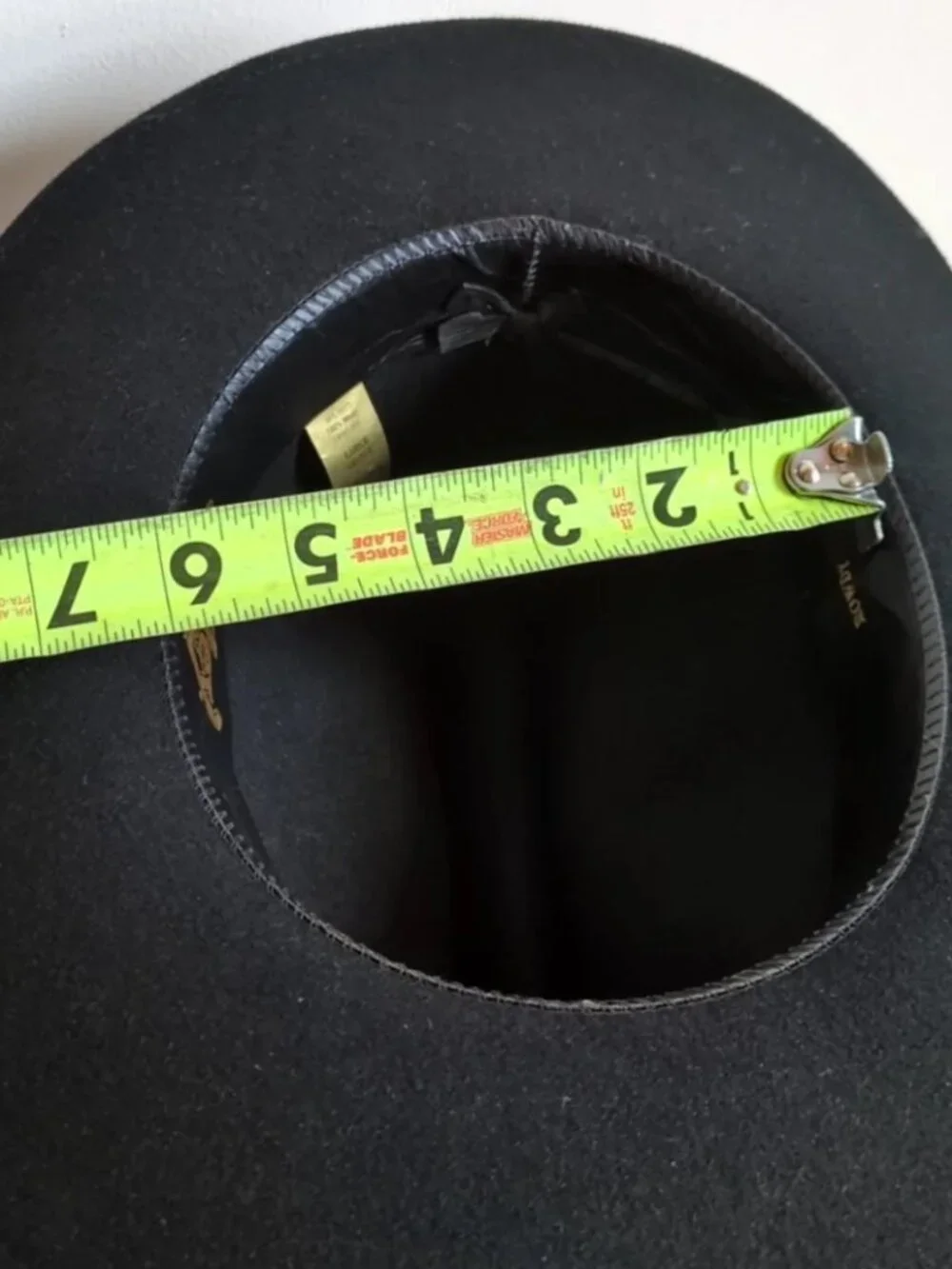 USA Vintage Bailey Black Rowdy 100% Wool Felt Cowboy Western Hat SZ LARGE YOUTH